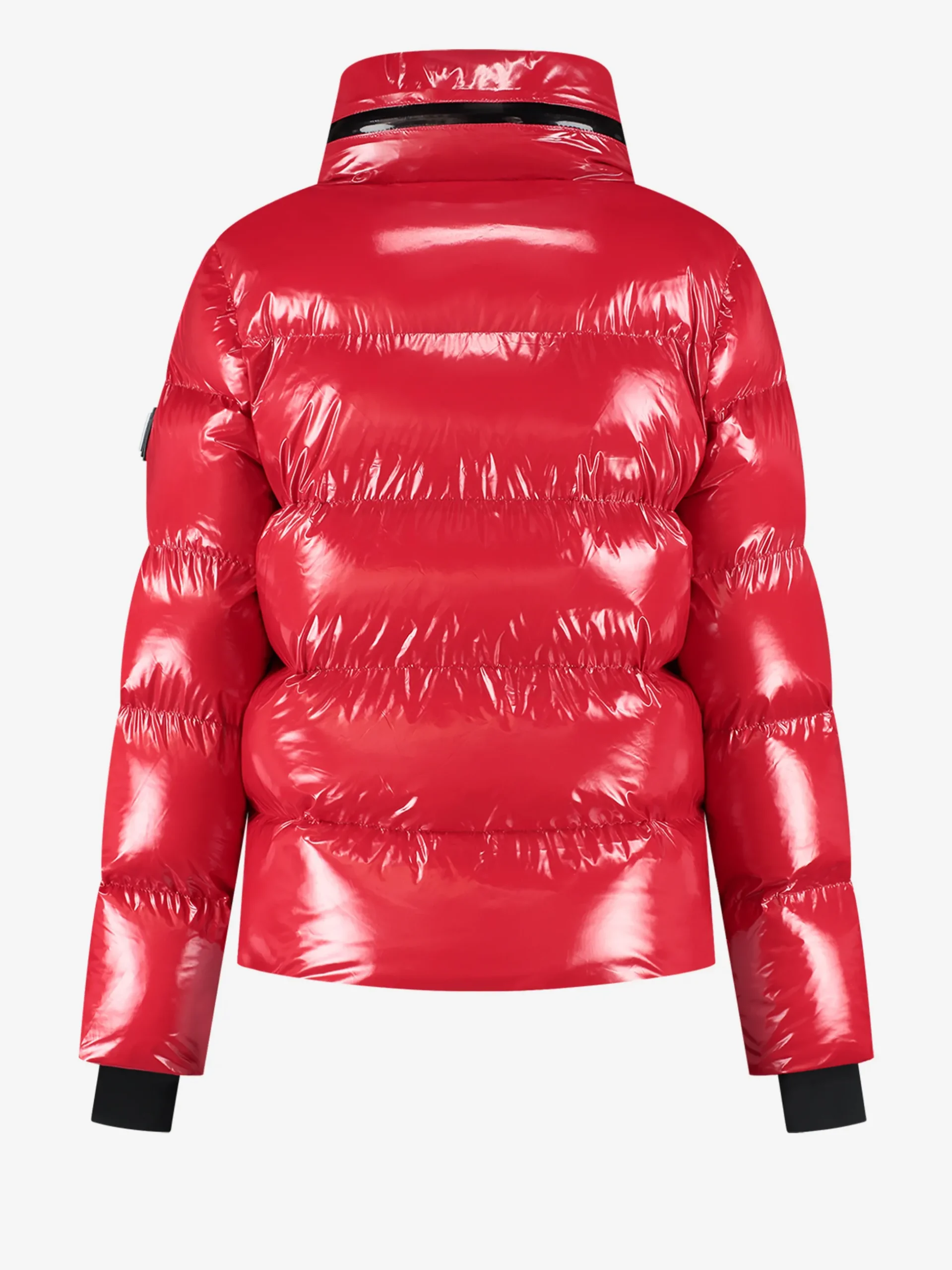 Ski jas met metallic look