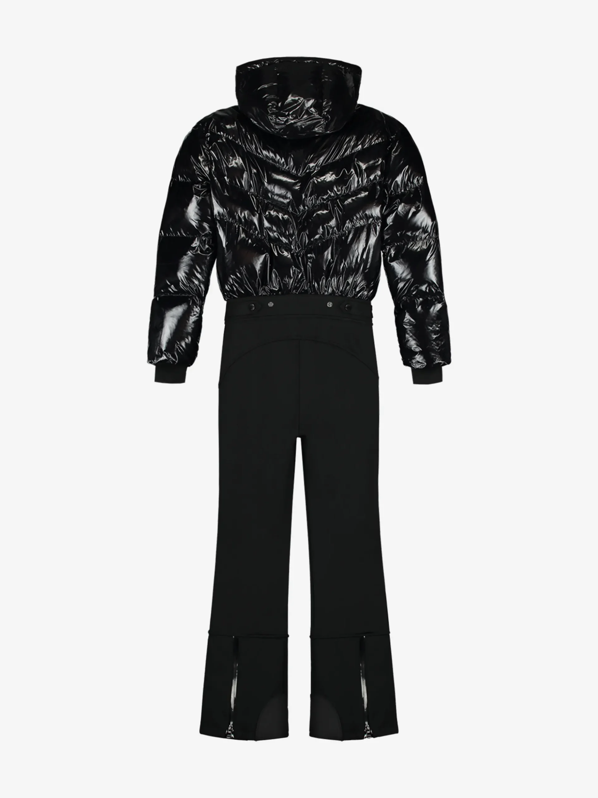 Ski jumpsuit met capuchon en verstelbare taille