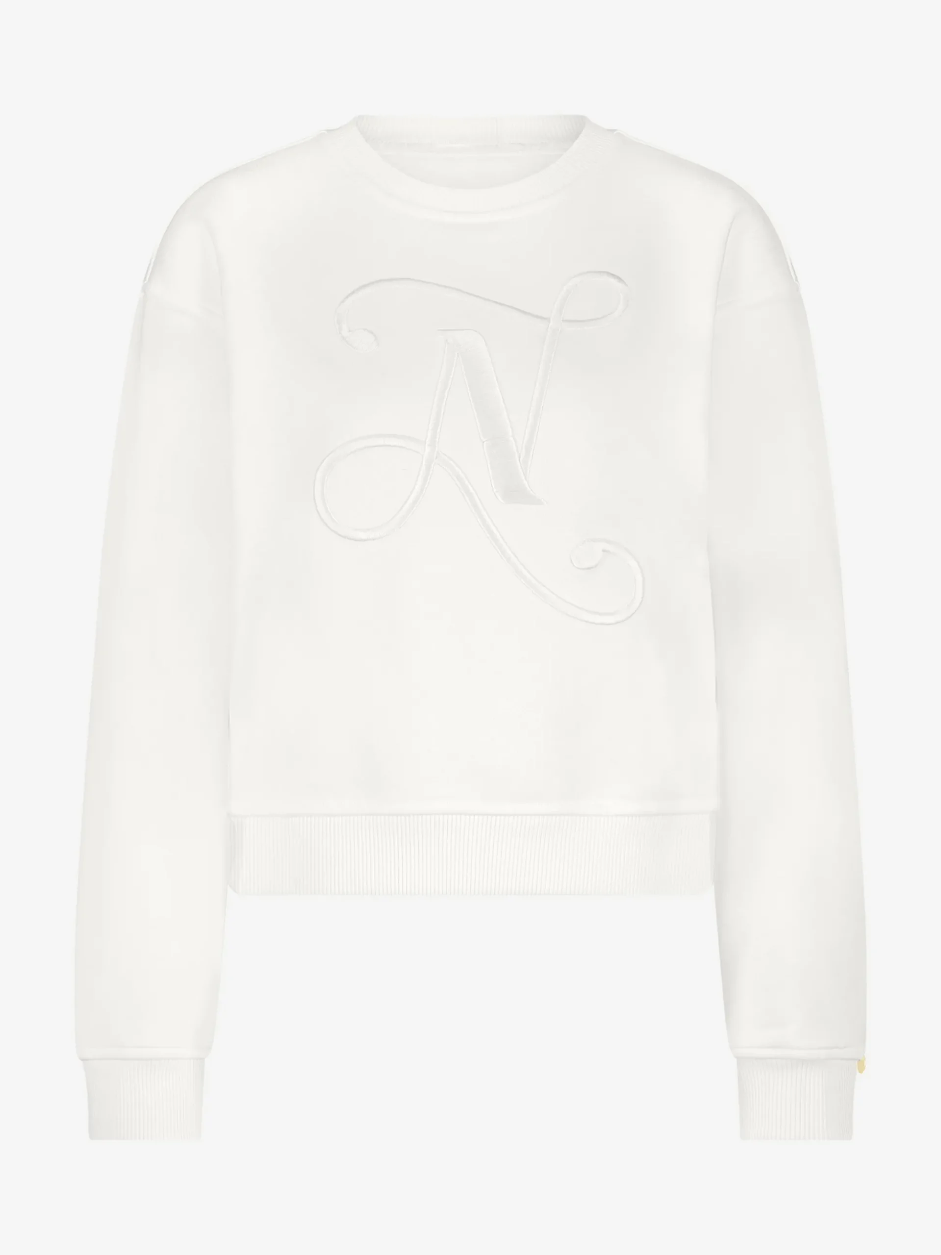 Sweater met geborduurd N-logo