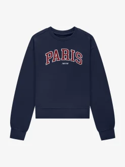 Sweater met geborduurde tekst