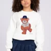Sweater met opdruk van een beer