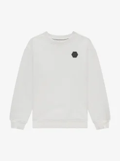 Sweatshirt met logo patch