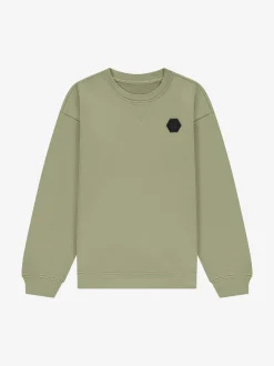 Sweatshirt met logo patch