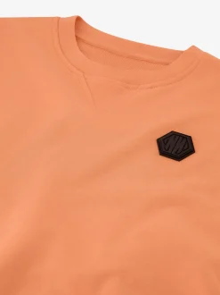 Sweatshirt met logo patch