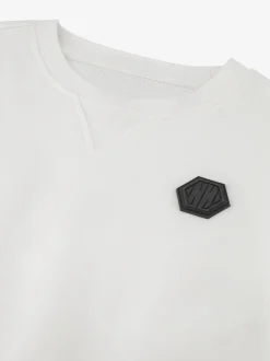 Sweatshirt met logo patch