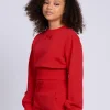 Sweatshort met elastische tailleband en trekkoord