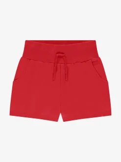 Sweatshort met elastische tailleband en trekkoord