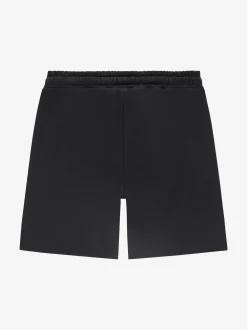 Sweatshort met elastische tailleband en logo patch