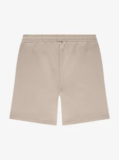 Sweatshort met elastische tailleband en logo patch