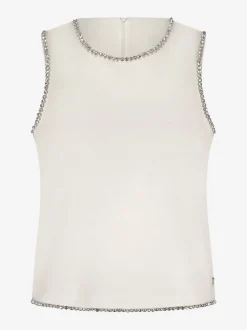 Tank top met strass steentjes