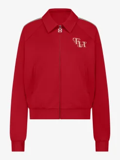 Track jacket met FH logo en biezen