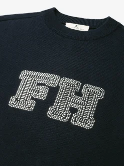 Trui met een FH logo van studs
