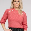 Trui met FH knopen detail