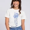 T-shirt met cowboylaars print