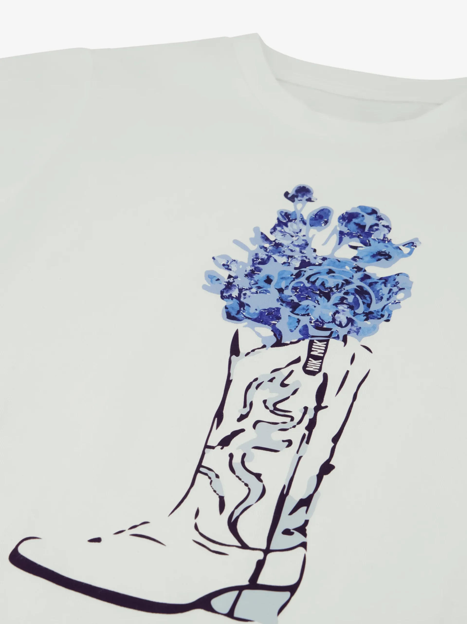 T-shirt met cowboylaars print