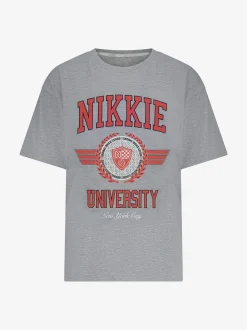 T-shirt met grafische NIKKIE university print