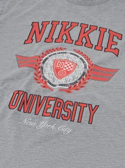 T-shirt met grafische NIKKIE university print