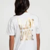 T-shirt met grafische opdruk op rug