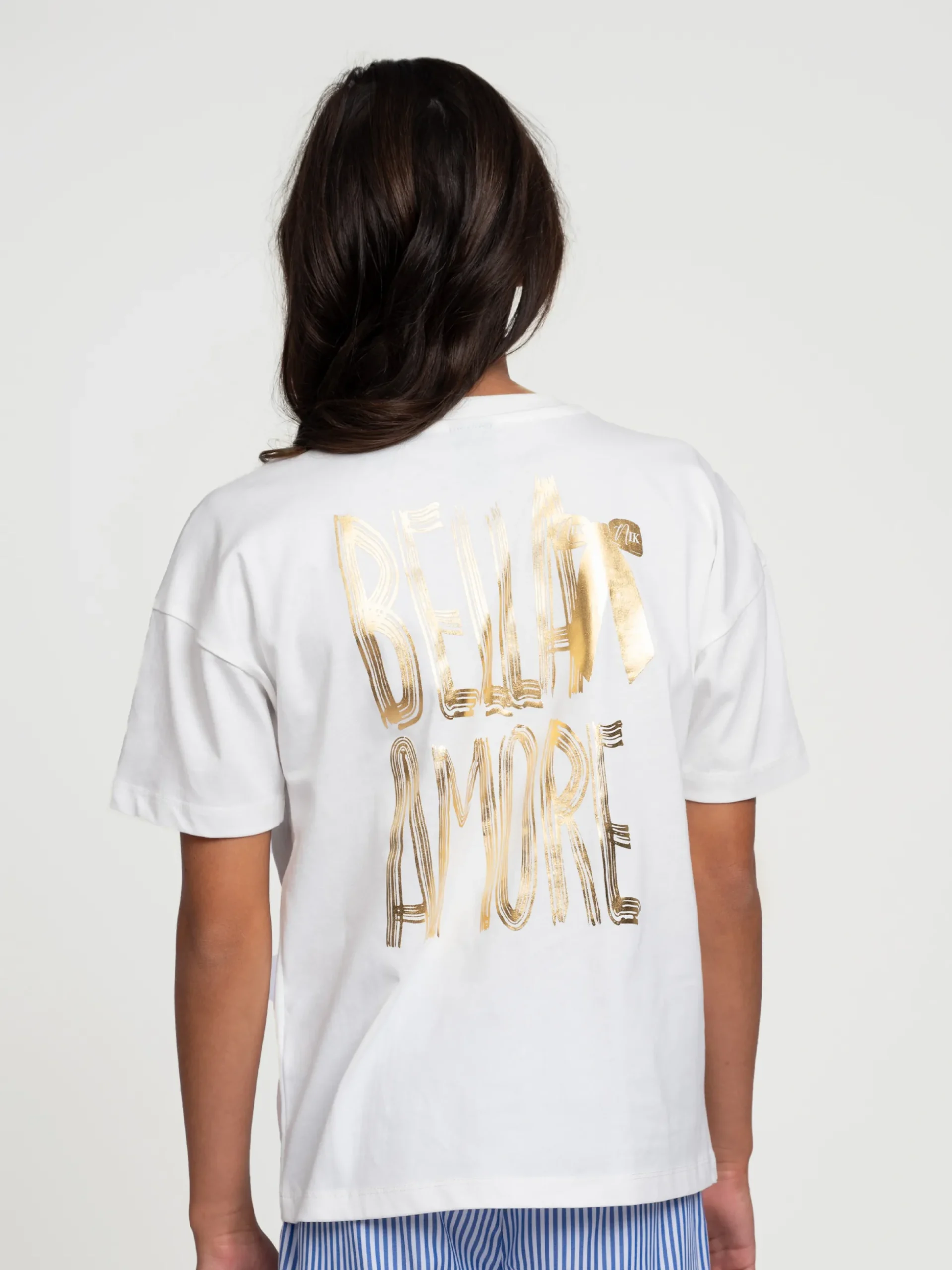 T-shirt met grafische opdruk op rug