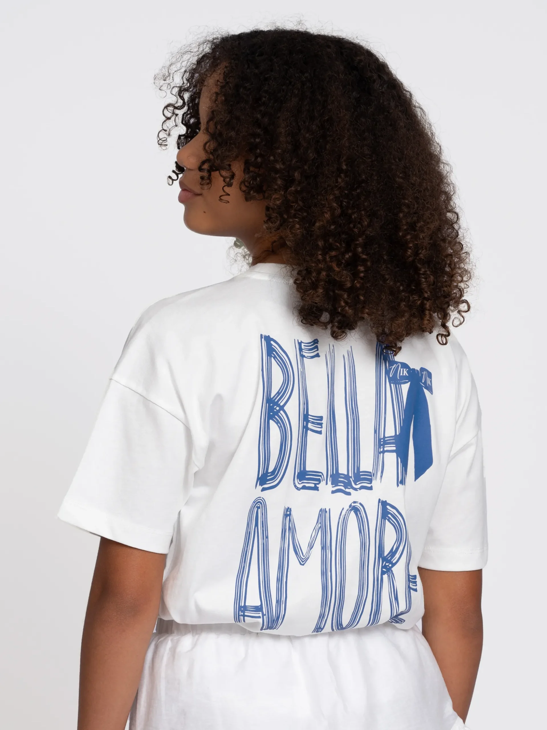 T-shirt met grafische opdruk op rug