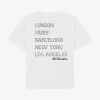 T-shirt met grafische tekst op achterkant