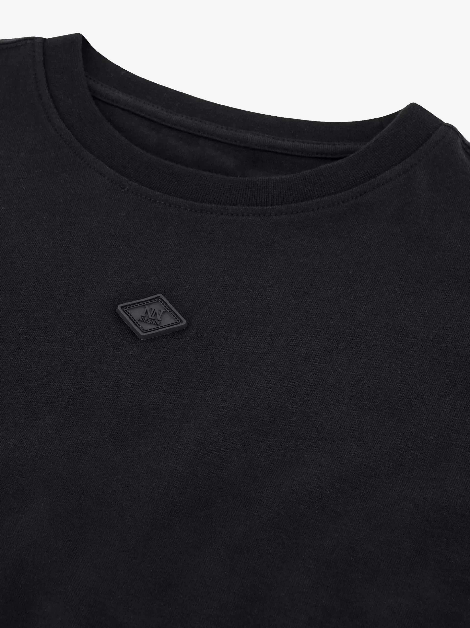 T-shirt met grafische tekst op achterkant