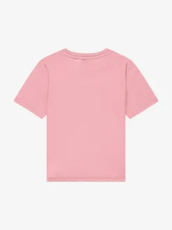 T-shirt met logo van strass steentjes