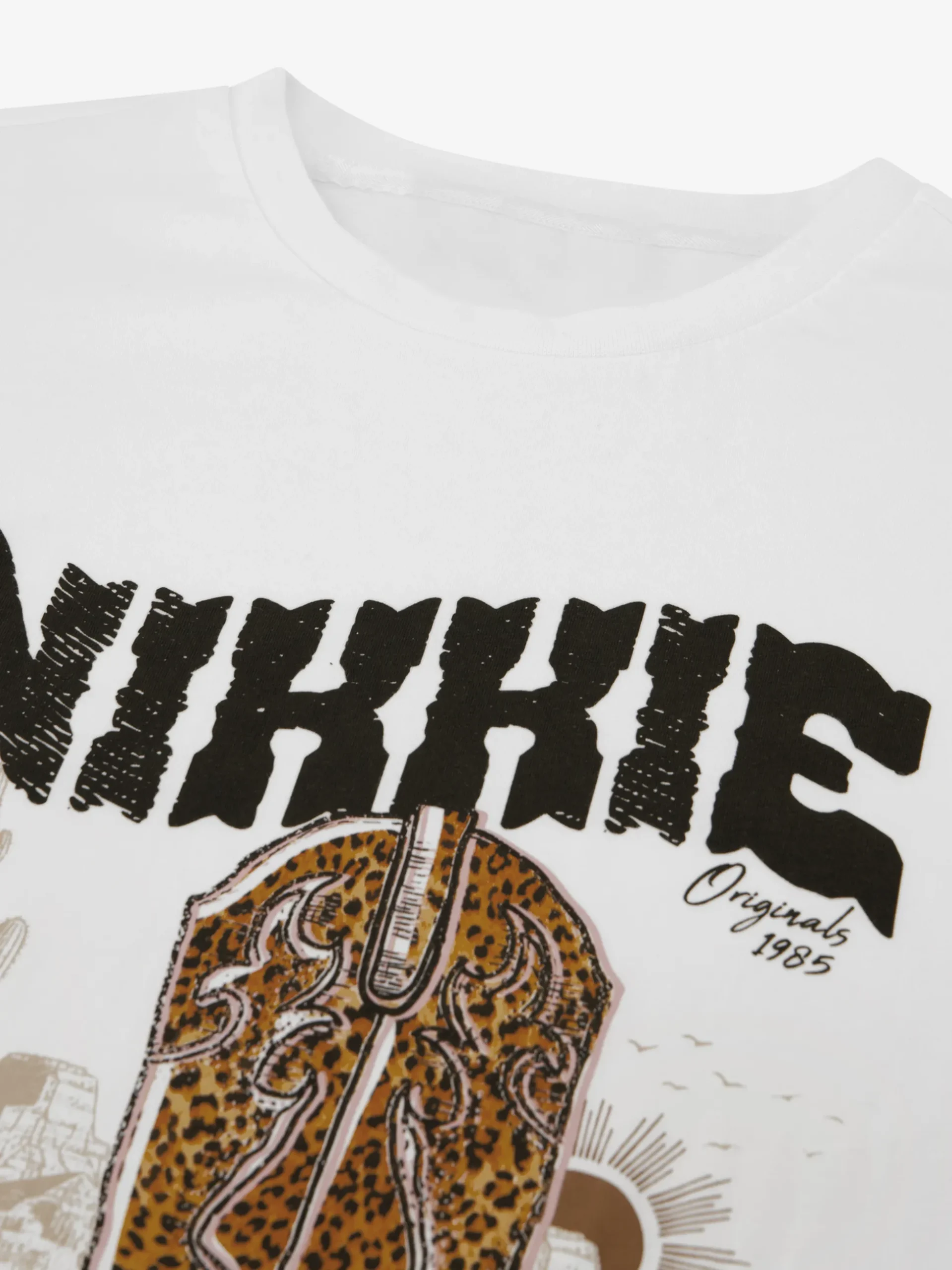 T-shirt met NIKKIE western print