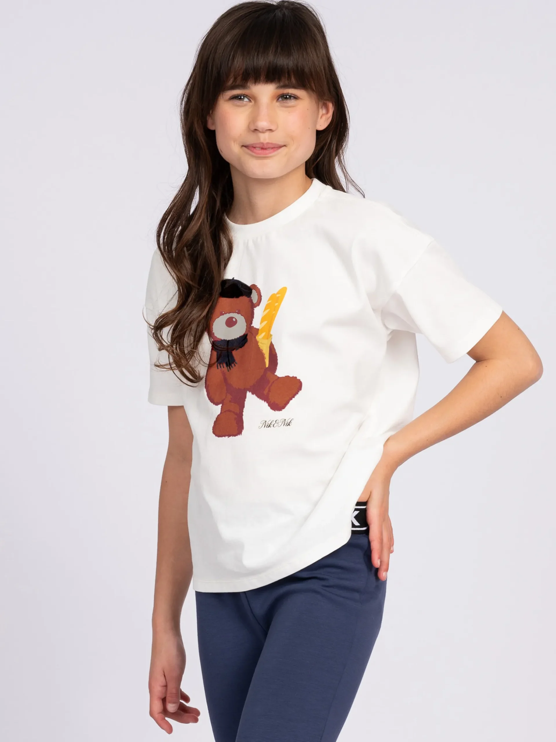T-shirt met opdruk van een beer