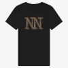 T-shirt met panterprint logo