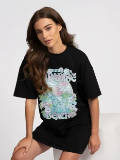 T-shirtjurk met grafische opdruk