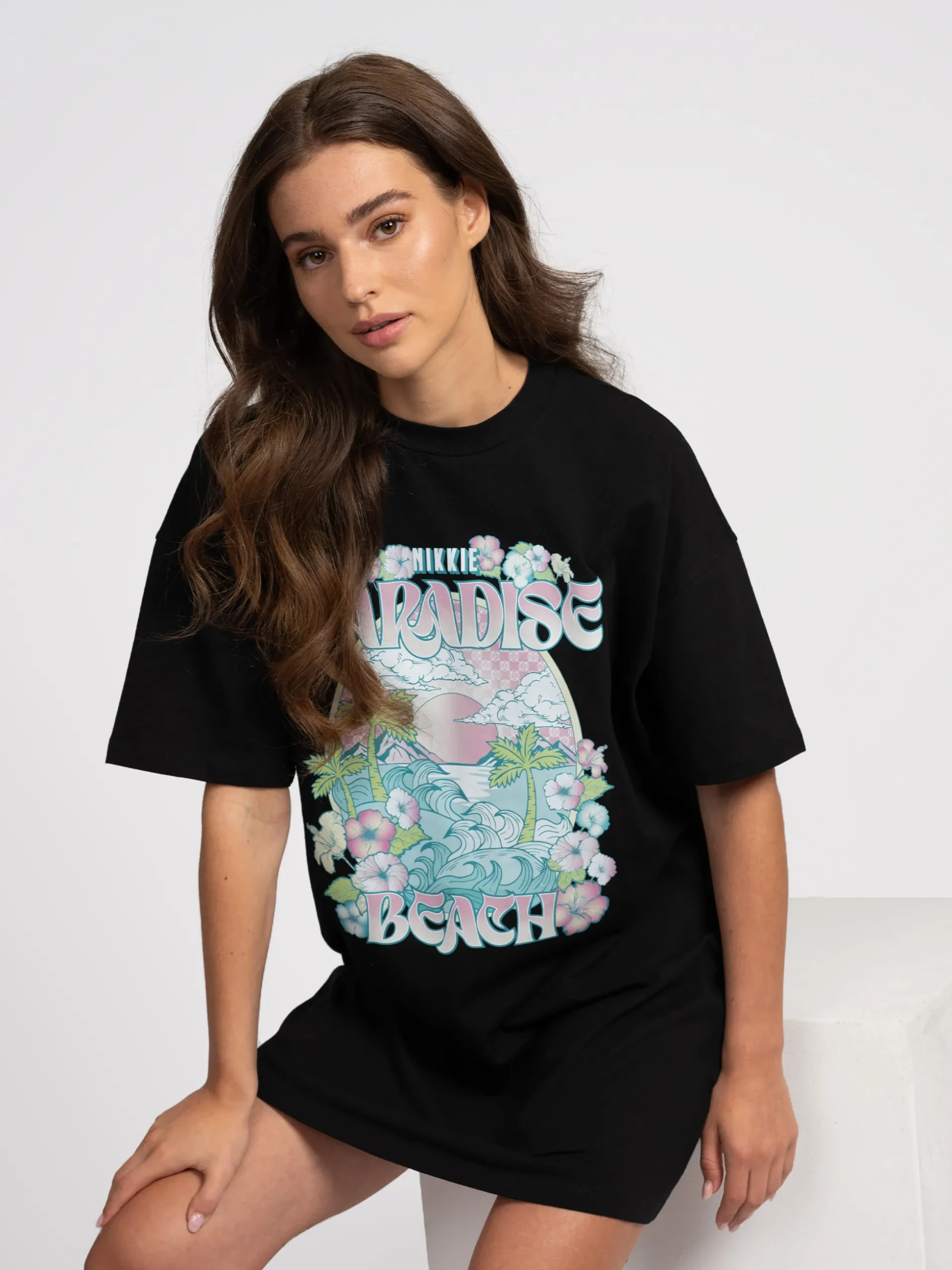 T-shirtjurk met grafische opdruk