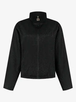 Wijdvallend jack met FH logo patroon