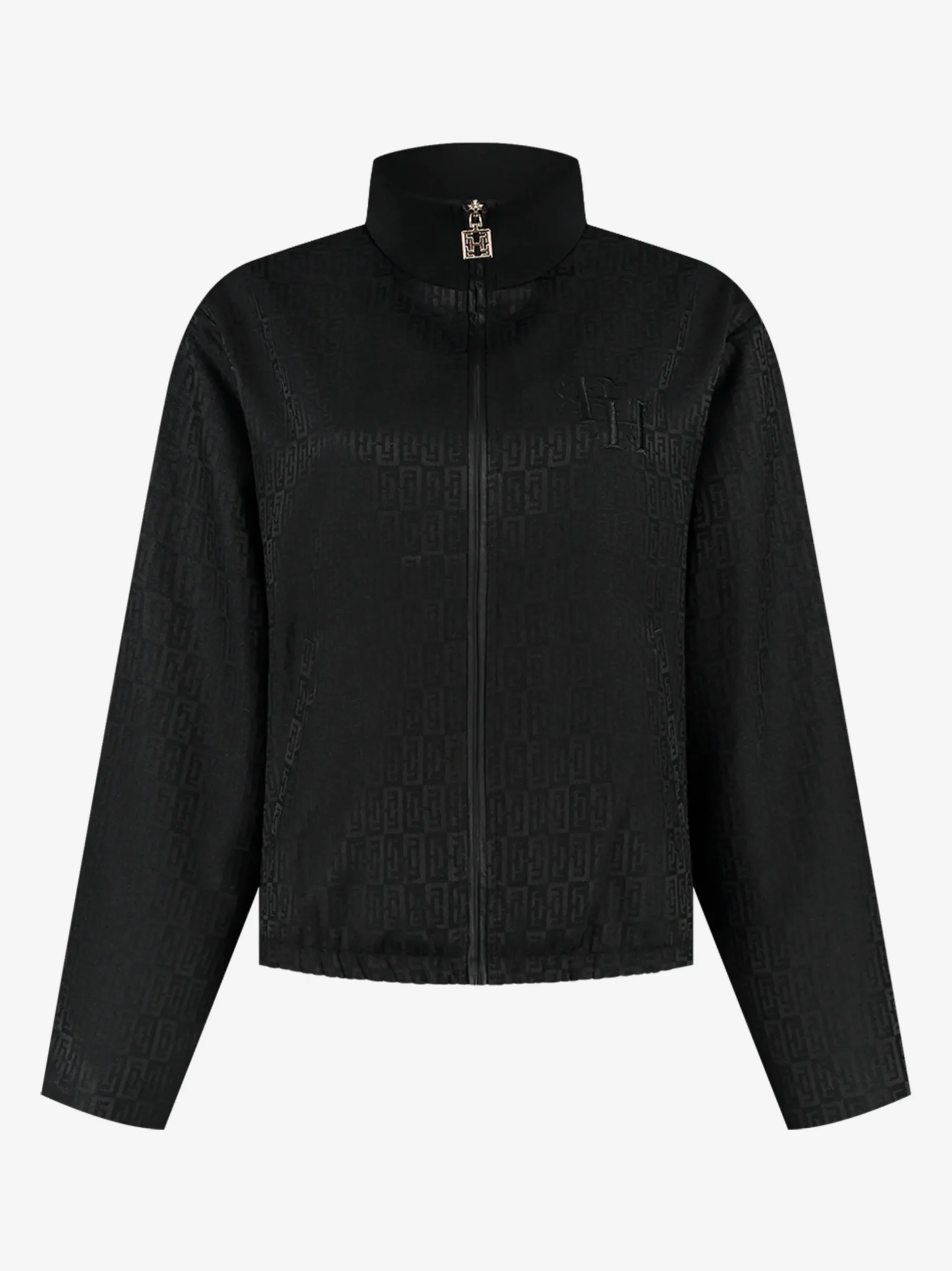 Wijdvallend jack met FH logo patroon