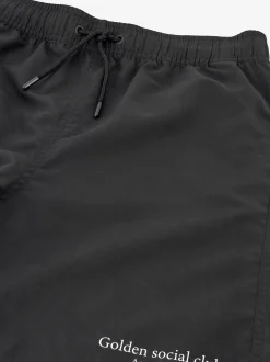 Zwembroek met elastische tailleband en trekkoord